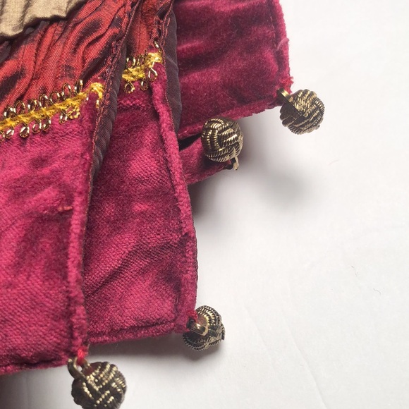 Set of four Fall fancy velour multicolored table sitting fancy table placemats - Picture 8 of 13